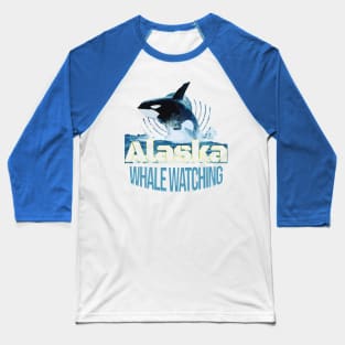 Alaska Whale Watching Baseball T-Shirt